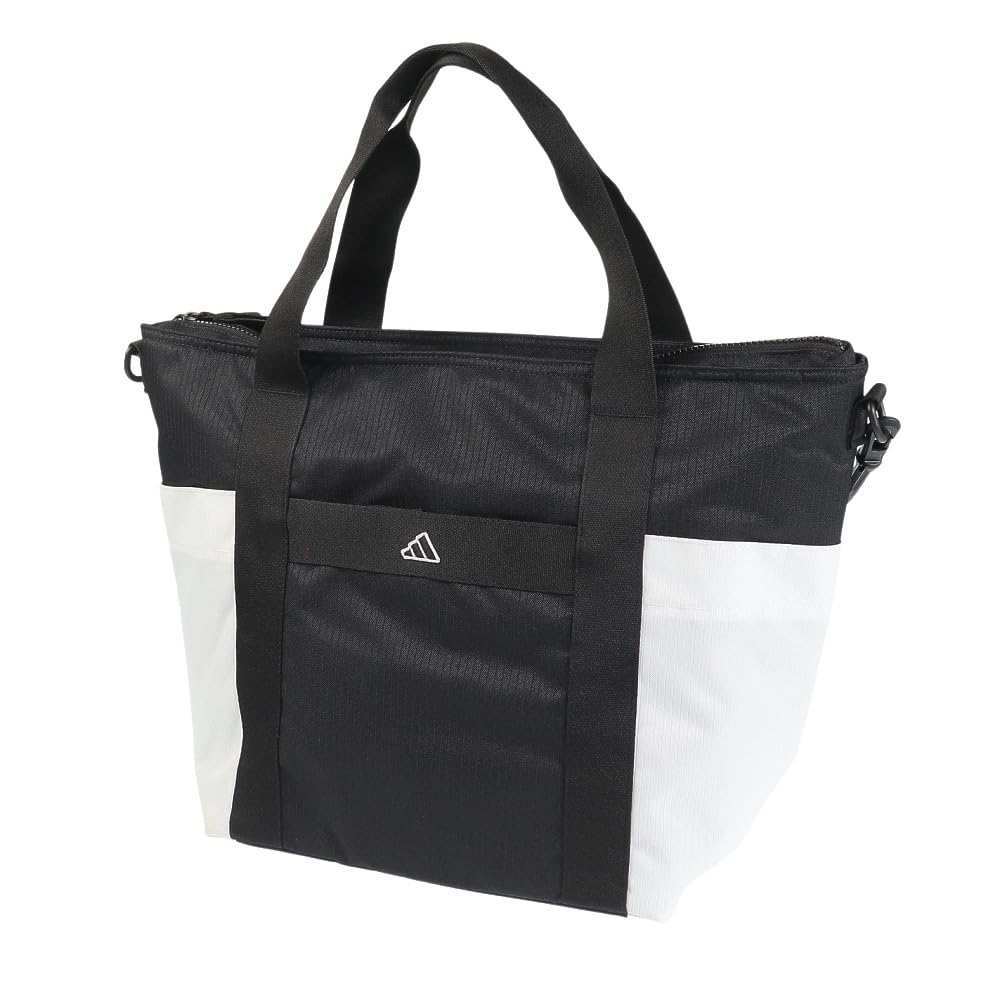 

Lightweight tote bag for [Adidas Golf] color-blocked women, MMS72, black/white