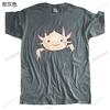 New Cotton Tees Fashion Tshirt Axolotl Friend Funny Cartoon Animal Print Unisex Summer Teeshirt Loose Cool Top Printing Tees