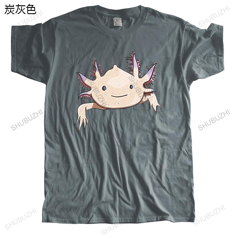 New Cotton Tees Fashion Tshirt Axolotl Friend Funny Cartoon Animal Print Unisex Summer Teeshirt Loose Cool Top Printing Tees