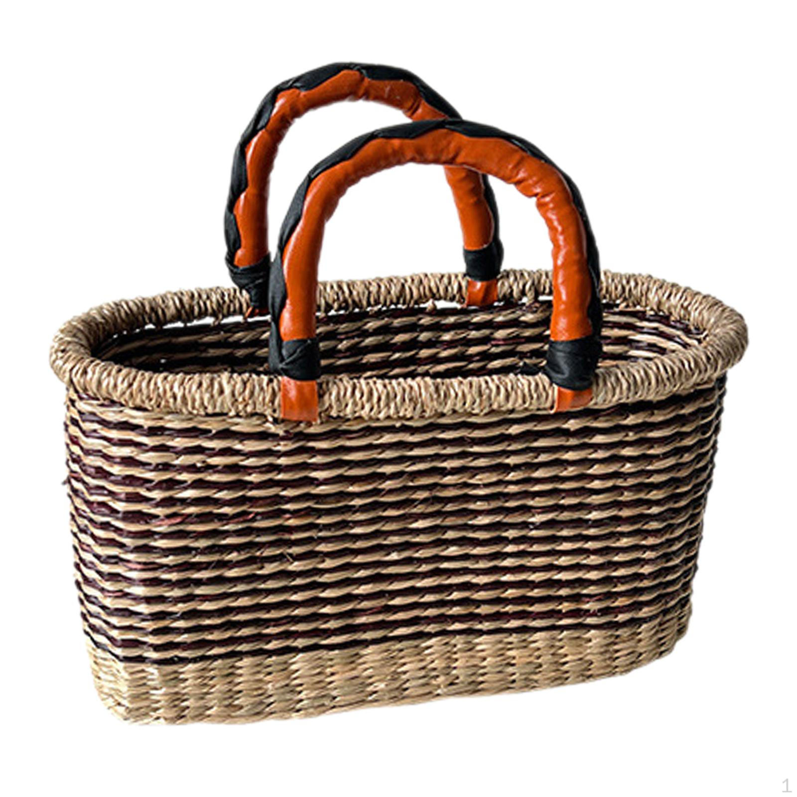 

Chic Handwoven Tote Purse with Stylish Top Handle Style A