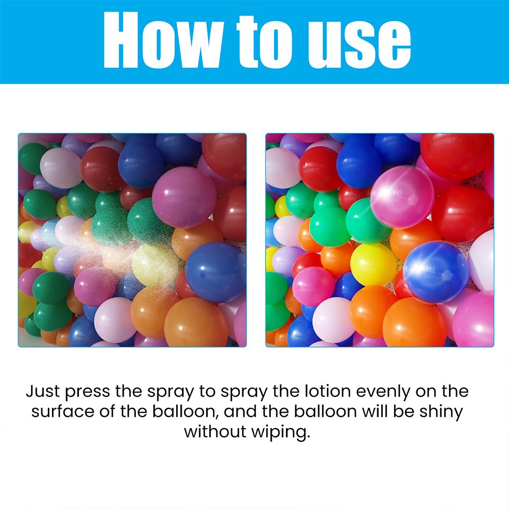 Balloon Shiny Spray High Shine Spray for Latex Balloons Anti Fading Oxidation Polish Restore Enhance Balloon Gloss Party De F4U9