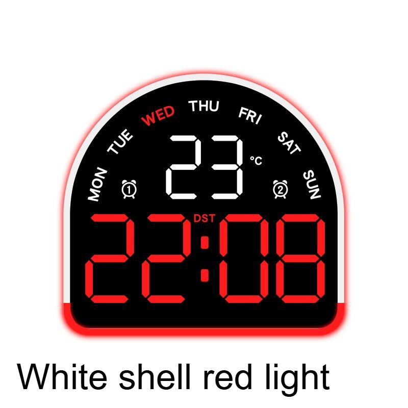 Nordic LED Display Electronic Alarm Clock Creative Ambient Light Multi-functional Decorative Table Clock Bedroom Wake-up Watch