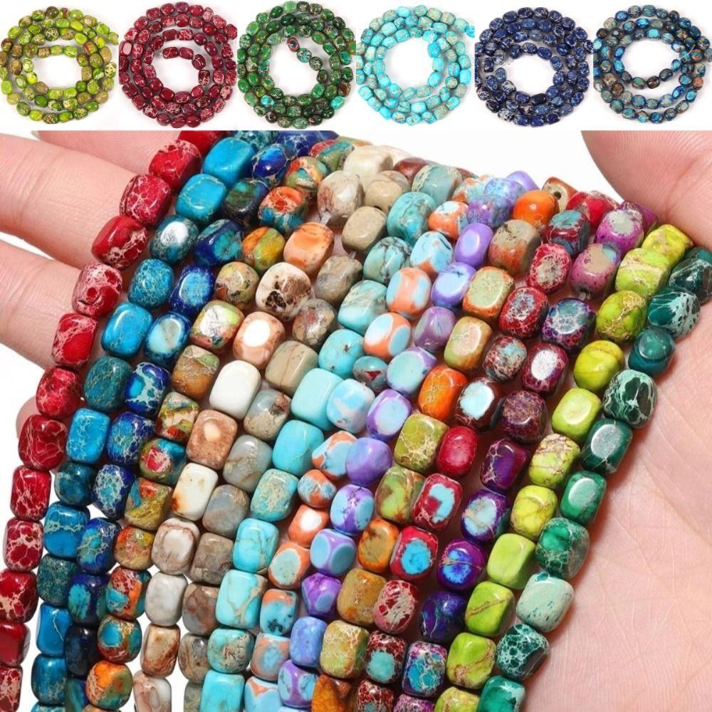 5×7mm Emperor Stone Scattered Pearls Exquisite Irregular DIY Bracelet Beads Colorful Lightweight Square Spacer Beads