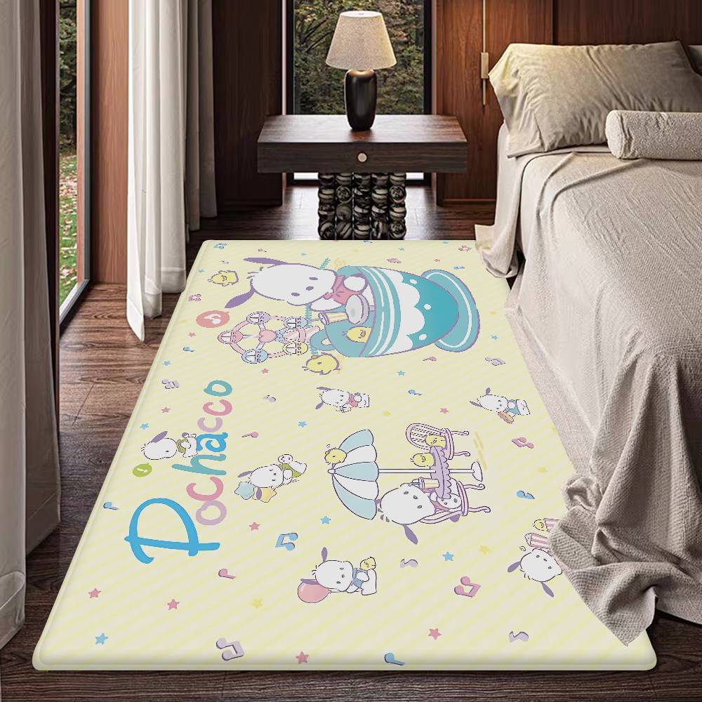 P-Pochacco Room Mats Anti-slip Absorb Water Long Strip Cushion Bedroon Mat Household Carpets