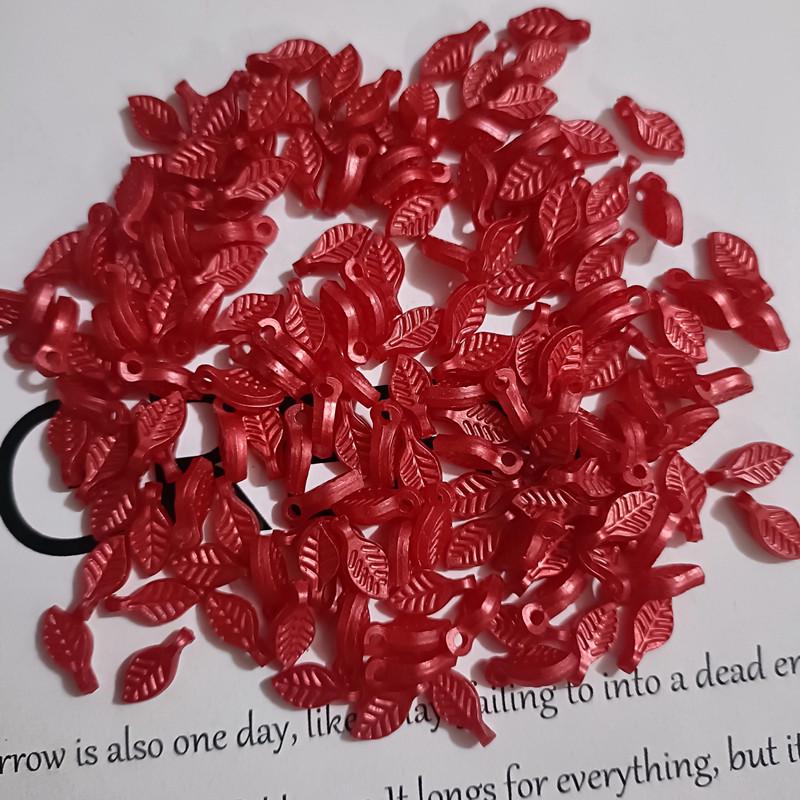 Acrylic Mini Grape Leaf Beaded String for DIY Jewelry Making: Bracelets & Necklaces