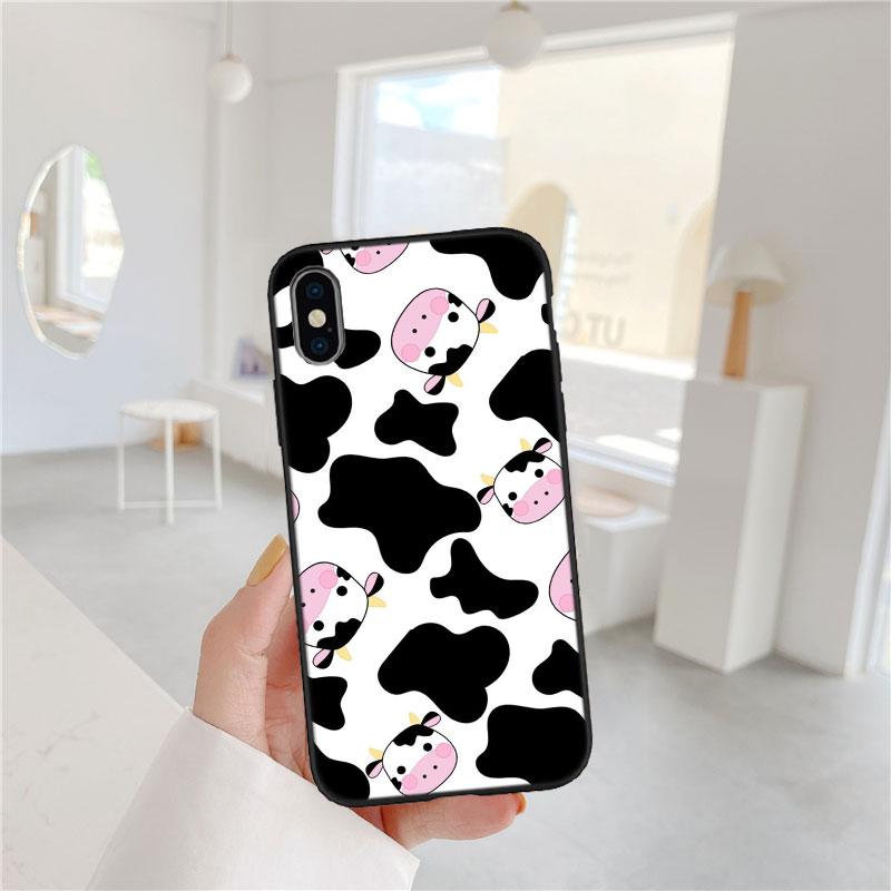 HK16 Cartoon Art Cow Soft Shell Phone Case for Huawei Mate 20 P Smart+ P20 P30 Lite Pro Y5p Y6p Y6s Y7a Y8p Y8S Y9 Prime Y9A Y9S