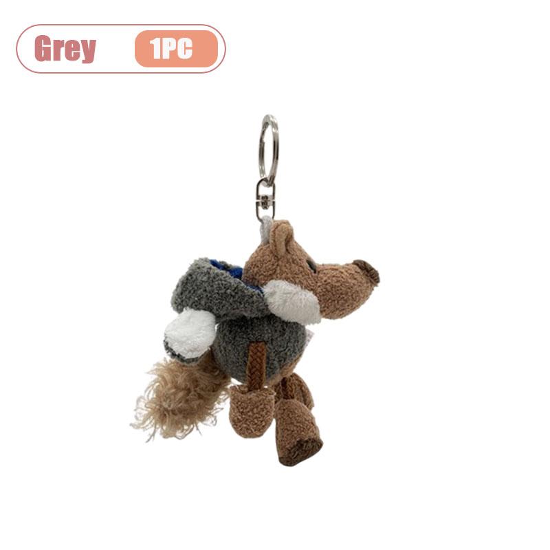 

1-10PCS Creative Plush Keychain Toy Cartoon Doll Keyring Holiday Gift Christmas Decoration Cute Plushie Keychain