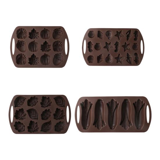 Silicone Corn Stick Bread Pan for Baking Non-Stick Nut Leaf Shape Dessert