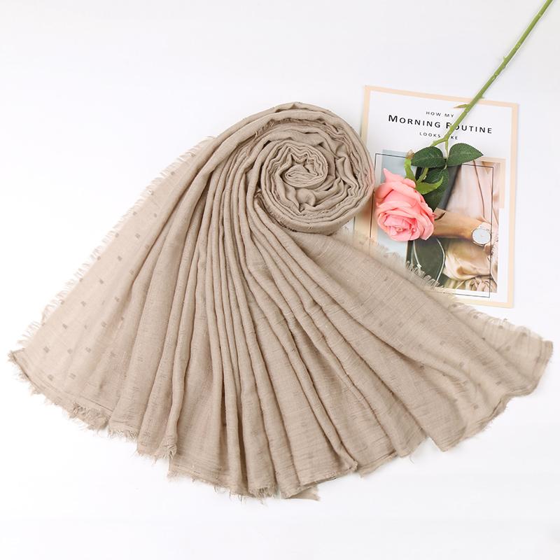 Solid Cotton Scarf Muslim Women Hijab Cotton Black Shawl Long Soft Breathable Scarves Head Wraps Foulard Bandana Turban Ramadan