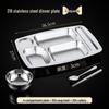 316 Food-Grade Stainless Steel 5-Compartment Lunch Set