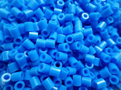 2000 Pieces Acrylic Fuse Beads Cylindrical Blue B Iron Beads 5mm Craft Handicraft Supplies Huey Craft Materials Huey H1928s22 Hole 2.9mm
