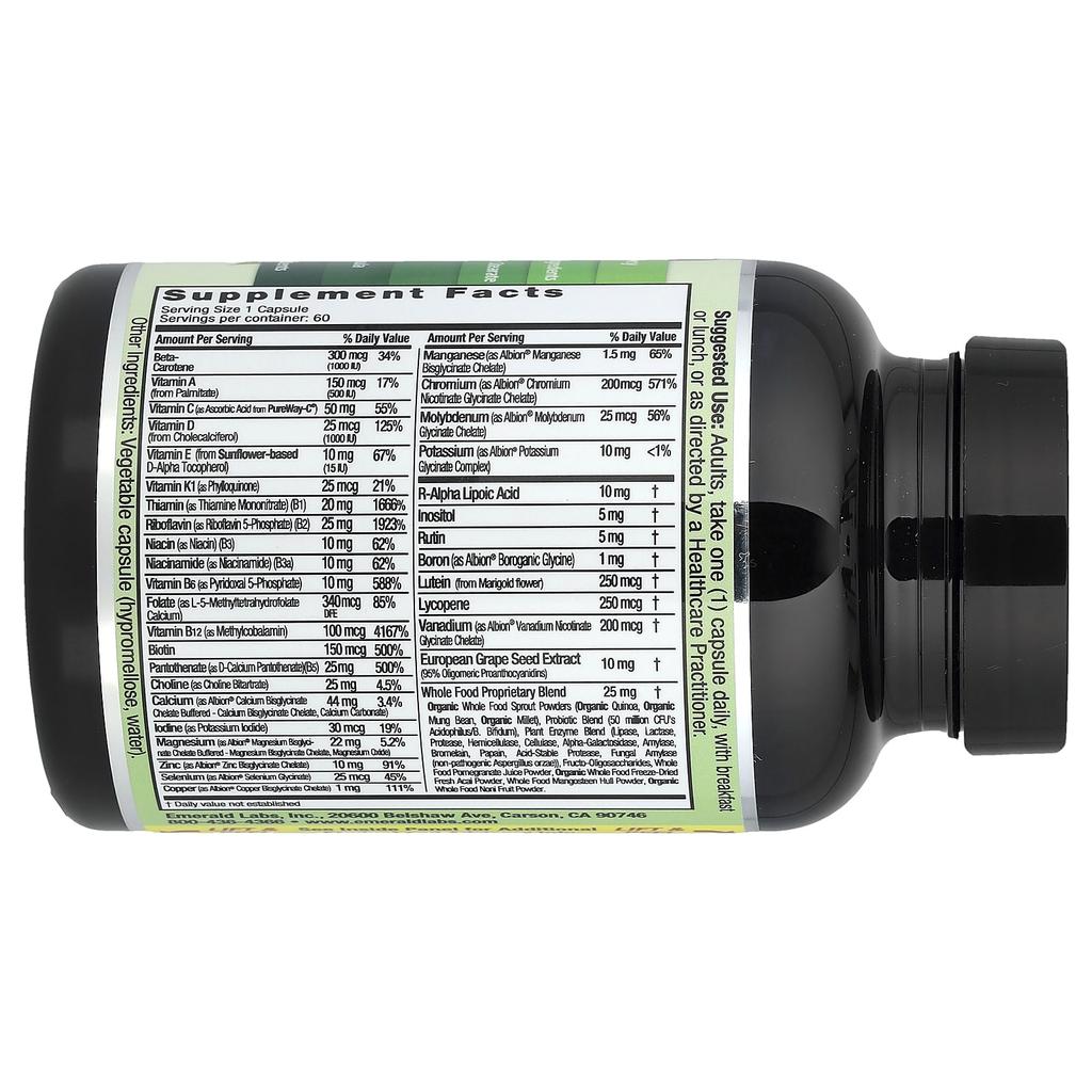 Coenzymized Women's One-Daily Multi, 60 Veggie Caps