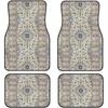 Car Floor Mats Set Of 4, Oriental Turkish Persian Carpet Front And Back Rug Mats Decorative Universal For Cars SUV Trucks Vans