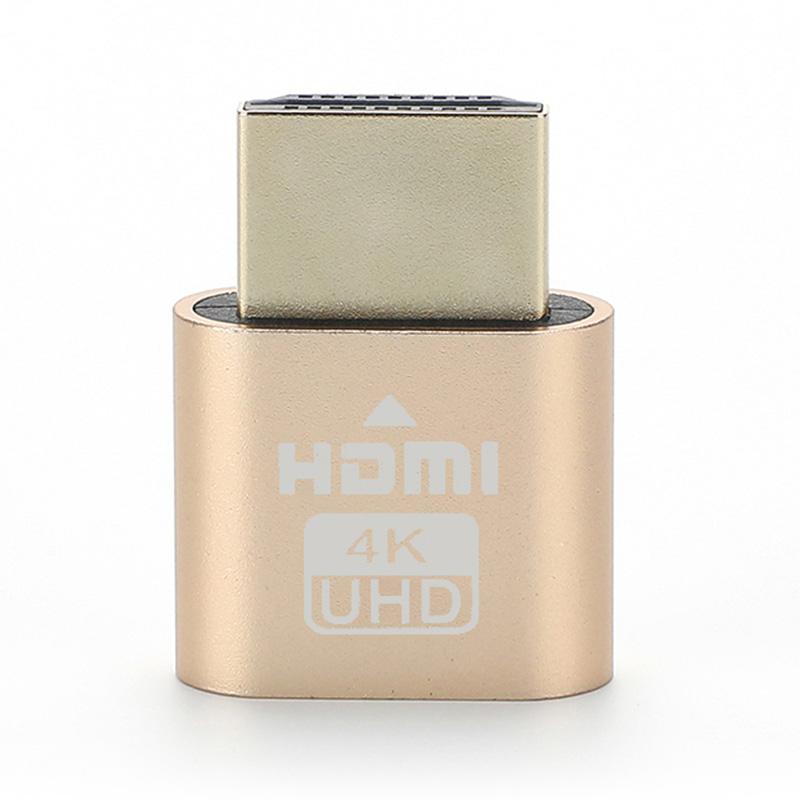 4K HDMI uyumlu Sanal Ekran HDMI DDC Kukla Fiş EDID Ekran Emulator Adaptör Desteği 3840*2160 60Hz Bitcoin Madencilik