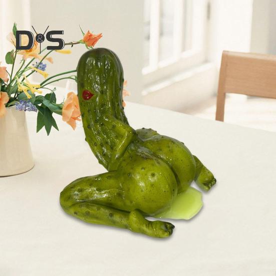 Kimchi Figurine Ornament Compact Design Lightweight Universal Handmade Resin Funny Penis Pickle Desk Decor