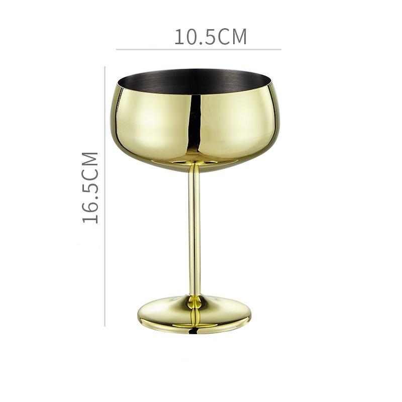 Cocktailglas i rostfritt stål Mattpolerad Vodkakopp Juice Sprit Champagnekalk Bägare Fest Margarita Dryckesartiklar Kopp