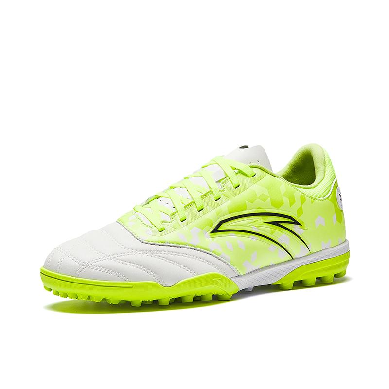 Anta Professional Training TF (Rubber Studs) Durable Non-Slip Soccer Shoes Men Soccer Shoes White Green 412511121-3