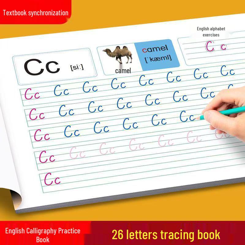 Red Book: English Alphabet Tracing and Writing Practice