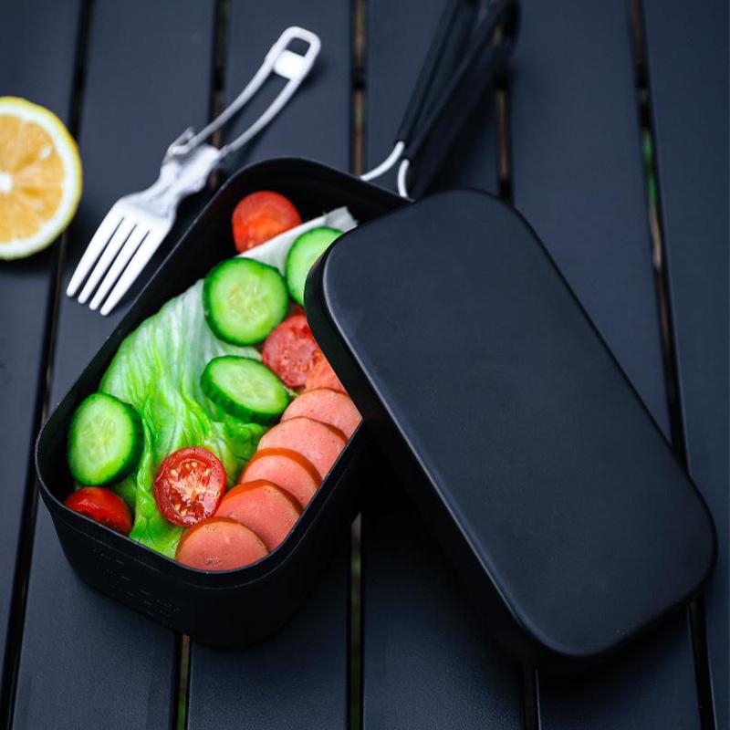 Aluminium Outdoor Tragbare Isolierung Lunch Box Camping Anti-verbrühungen Picknick Ausrüstung