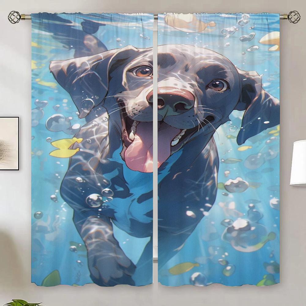 

Летние шторы Weimar Hound Blackout Curtain Tiebacks Blind Shade Curtain Living Room Curtains Curtains for Bedrooms Christmas W132xH213cmx2pcs-CL