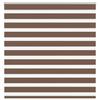 VidaXL Store Zèbre Marron 140x150cm Largeur Du Tissu 135,9cm Polyester, Store À Enrouleur Zébré, Store Zébré Pour Fenêtre, 4014347