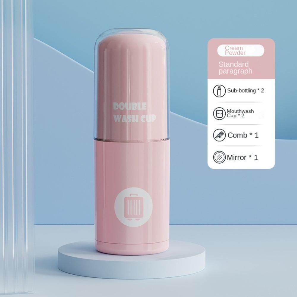 Plastic Travel Wash Set Multi Functional Travel Storage Box Hygienic Portable Wash Cup  Daily Use