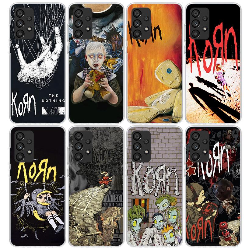 K-Korn Rock Band Phone Case For Samsung Galaxy A12 A52S A42 A32 A22 A51 A50 Note 20 Ultra 10 S10 Plus A71 A70 A31 A30 A10S Galax