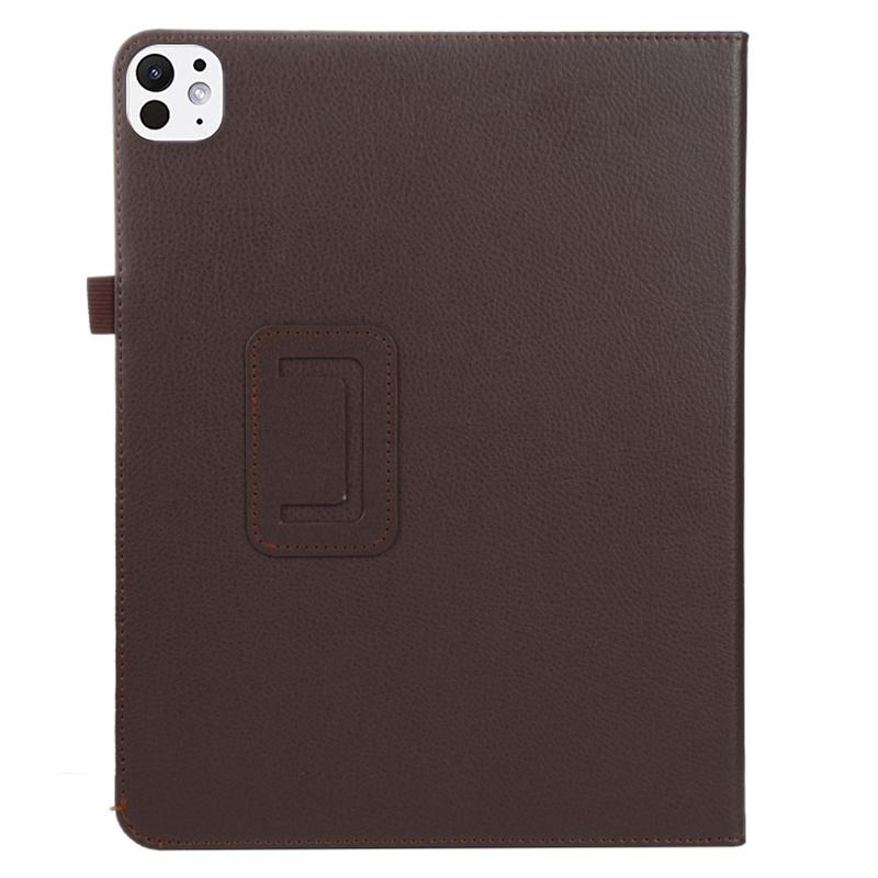Para iPad Pro 11 (2024) Capa Bi-Fold com Suporte em Couro PU para Tablet com Design de Laço para Caneta Stylus