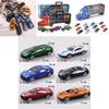 Durable Kids Vehicles Transport Car Carrier Semi Truck With 12 Mini Cars Gift Set