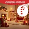 Christmas Candy Cane Plush Pillow Soft Fluffy Lollipop Lumbar Pillows Sofa Plush Cushion for Bed Window Sill Living Room