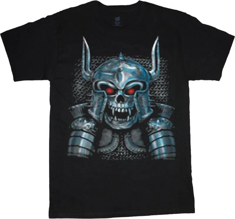 Mens T Shirt Scary Armer Design Medieval Skull Shirt for Men Times game S