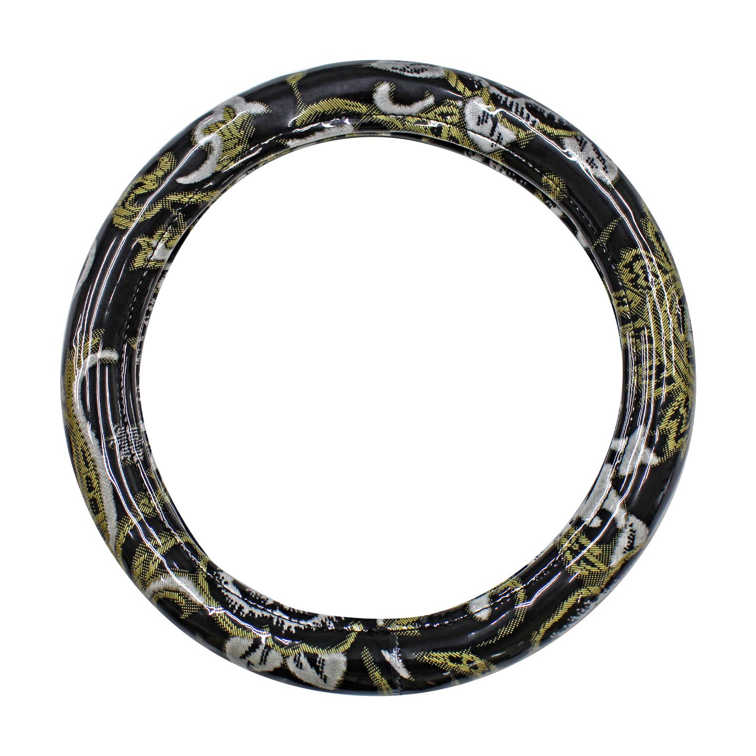 

Miyabi Extra Thick Steering Wheel Kinkazan Mont Blanc Cover, Rose, Black, 2L, MHC-MR-2LBK чёрный