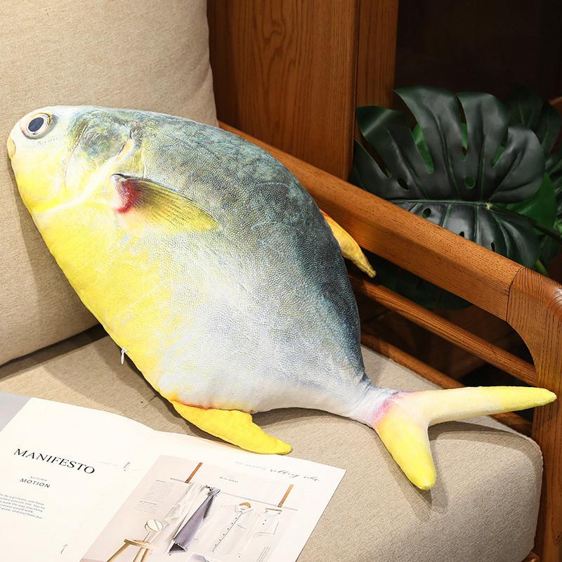 Lustiger Plüsch-Thunfisch Plüschtier Cartoon Arbeit Nickerchen Kissen Puppe 40cm