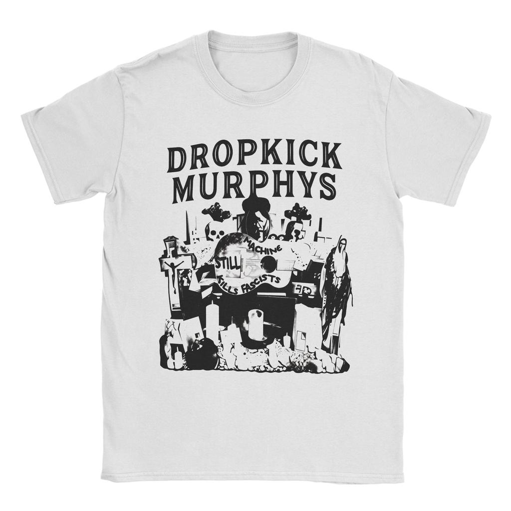 T-shirt Vintage Été Dropkick Murphys T-shirts Hipster T-shirt 100% Coton pour Hommes Y2K Rétro Ample Manches Courtes Hauts T-shirts