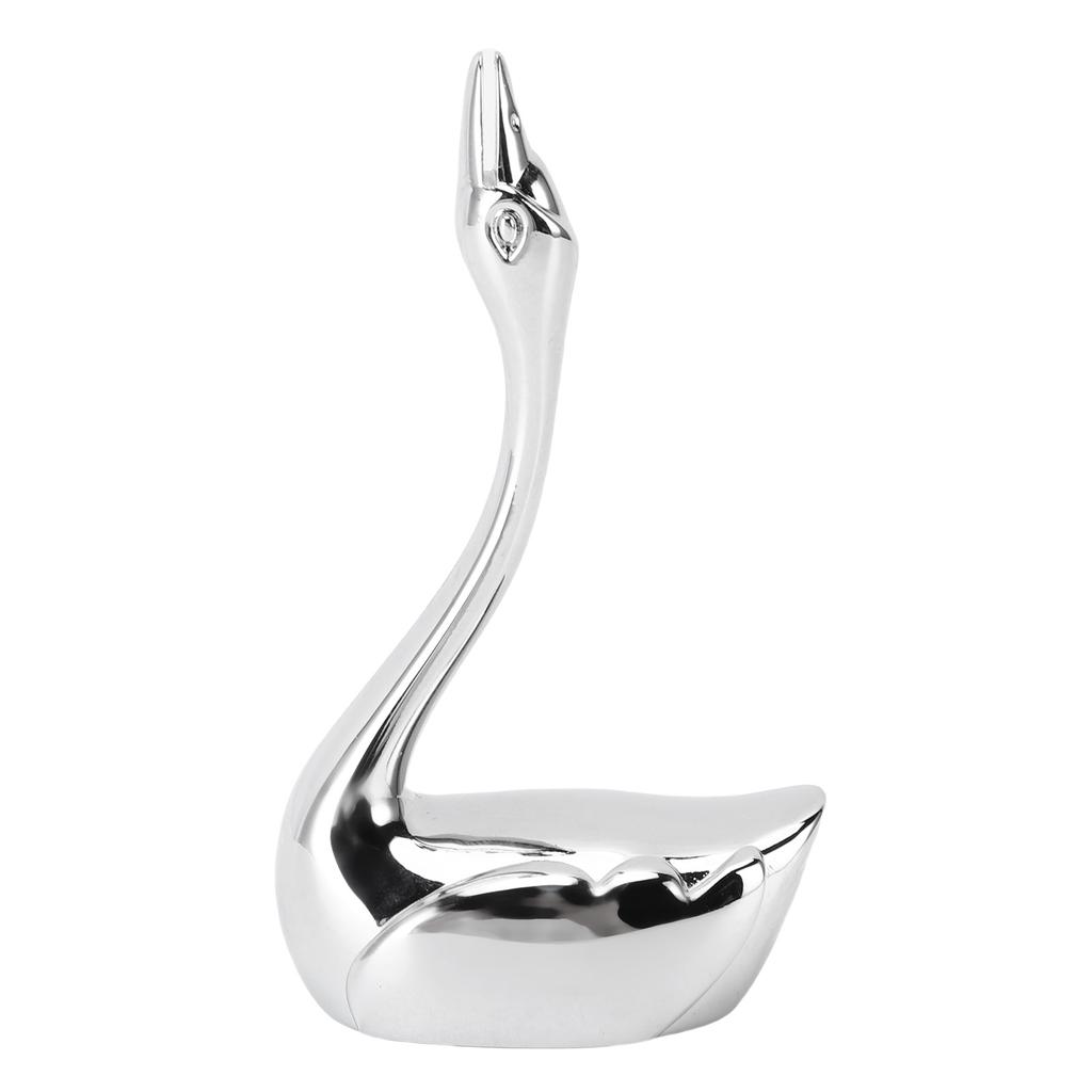 Swan Chopstick Rest Stainless Steel Exquisite Decorative Chopstick Spoon Fork Holder for Dining Table