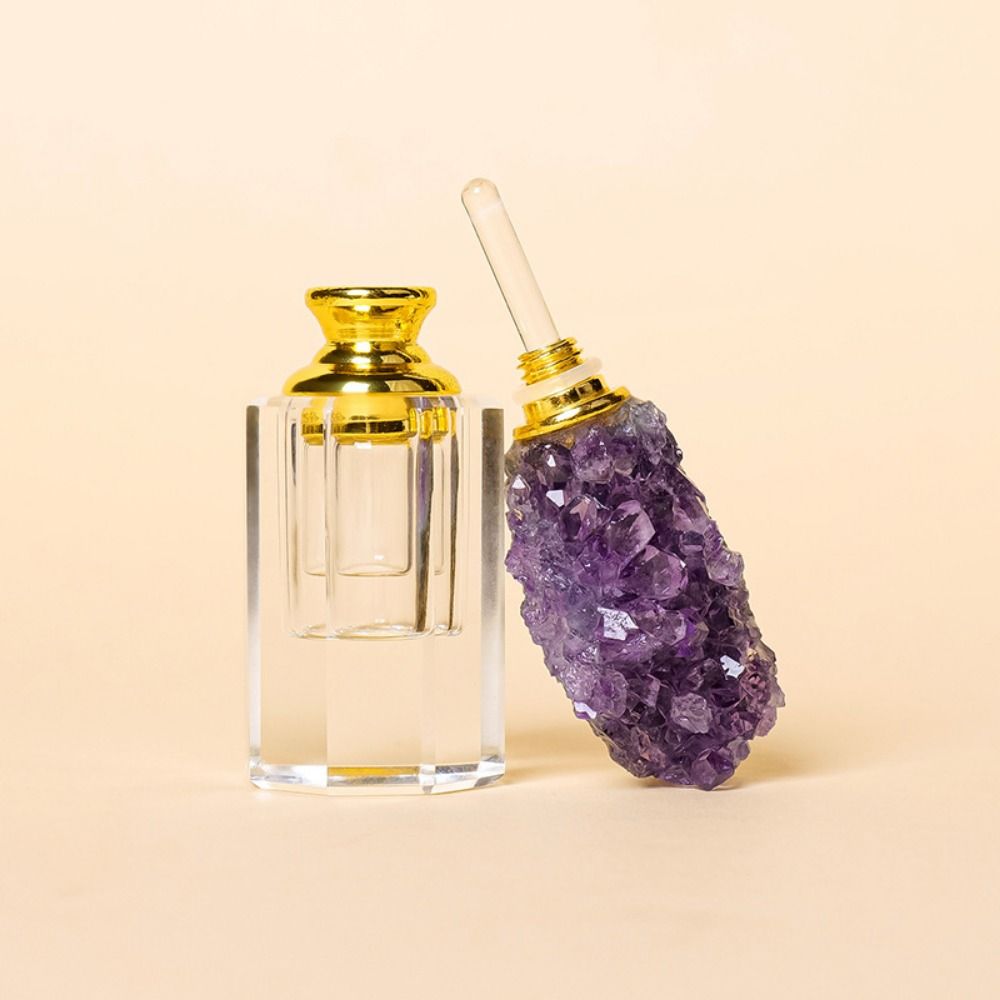 Empty Crystal Perfume Bottle Refillable Essential Oil Diffuser Bottle  Travel Cosmetic Containers