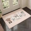 Kawaii Cartoon Bear Bunny Cat Rectangle Carpet Cute Maid Animal Kids Room Home Decor Mat Non Slip Floor Rug Entryway Doormat