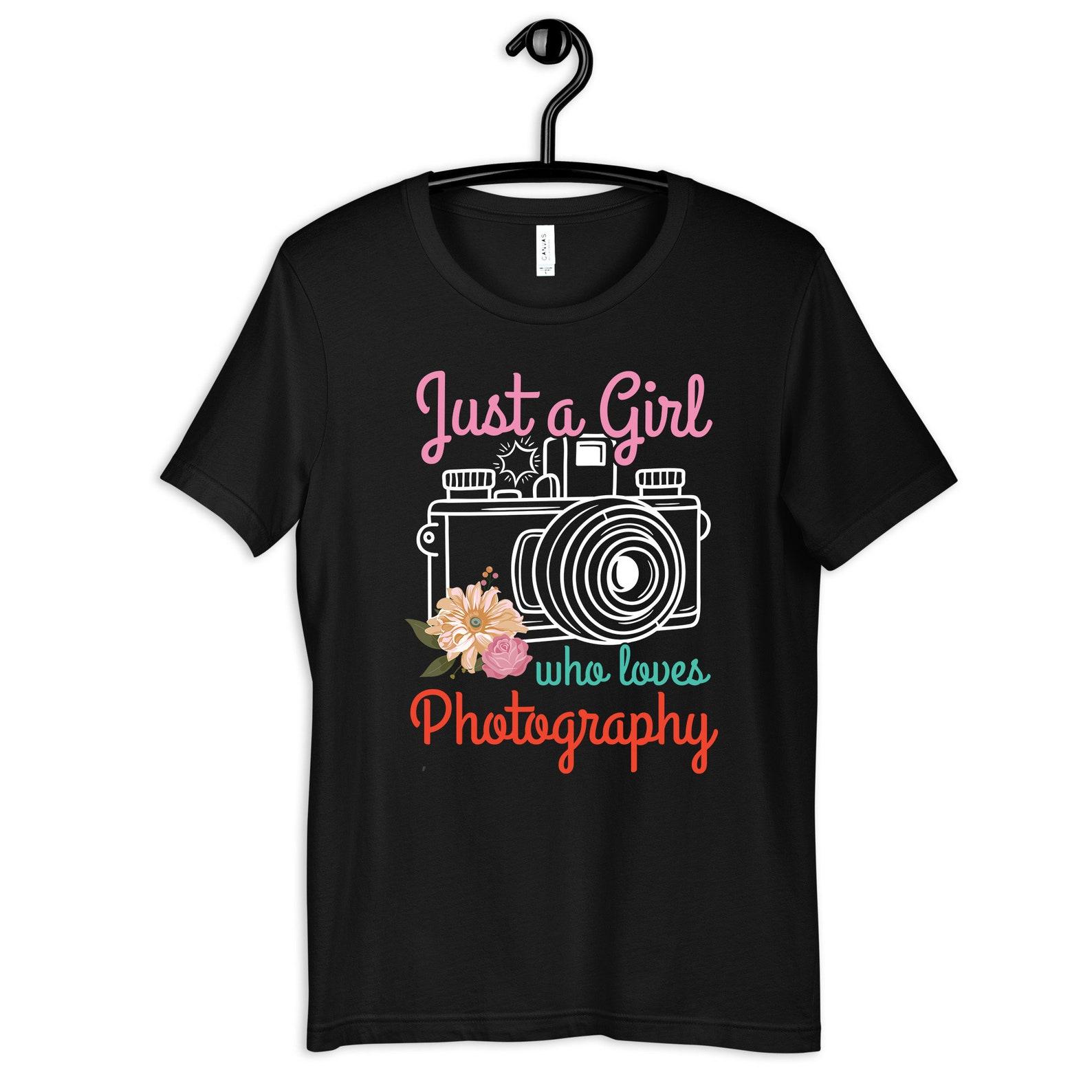 Girl Photography Shirt, Photographer Girl T-Shirt, Photography Women s Tee, T-shirt, T-shirt, Tank Top, Kids TShirt 2XL