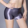 European & American High-Gloss Tube Top & Boxer Shorts Two-Piece Sexy Lingerie Set