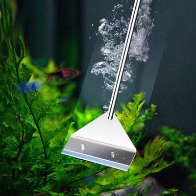 Strumento per la pulizia dell'acquario, sabbia piatta, rimozione delle alghe, raschietto per la rimozione delle alghe in vetro a doppio uso, strumento per la pulizia domestica, accessorio per acquario