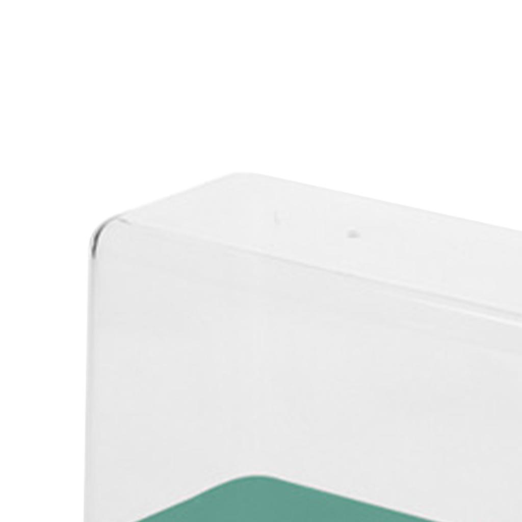 Action Figure Storage Box Dustproof Stackable Transparent Cartoon Figure Doll Display Case Green