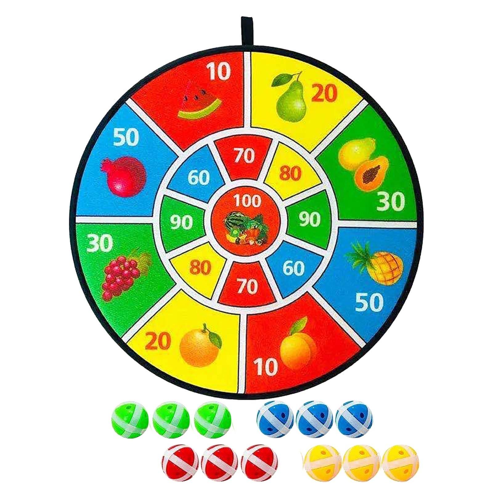 

12 мячей для детей, липкий мяч, доски для дротиков, мяч-мишень, детские игрушки, набор для спорта в помещении, игра в мяч-присоску, семейная спортивная вечеринка One Size