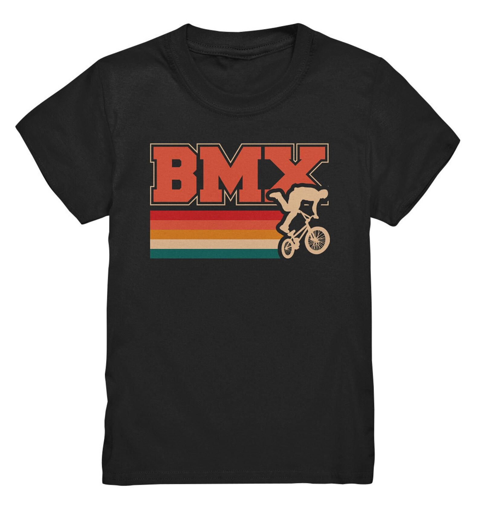 Bmx accessories bmxer vintage bmx rider old school cycling kids t-shirt M