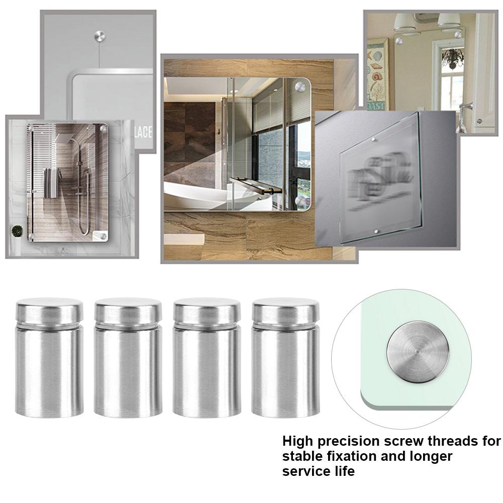 4pcs Stainless Steel Advertising Sign Fixing Screws Hollow Glass Standoff Pin (19*30mm)