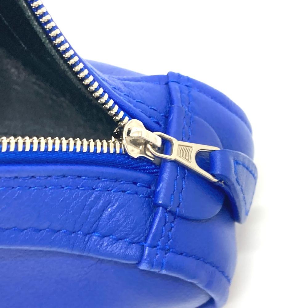 BALENCIAGA 476976 Triangle Clutch bag pouch accessory case blue/SilverHardware