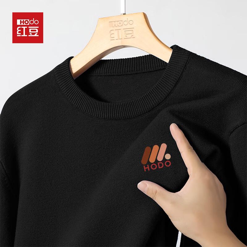 

Hodo Men s Warm Fleece-Lined Crew Neck Knit Sweater XL