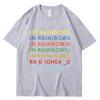 British Rock Band Radiohead T Shirt Music Album in Rainbows Unisexs Short Sleeve Hip Hop Gothic Loose Tshirts Streetwear