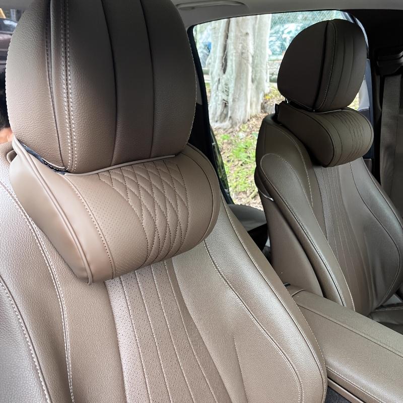 Car Headrest Pillow - Ultra-Soft Breathable Design,Durable Premium Material for Long Drives & RVs Use, Comfortable Car Seat, Contoured Headres