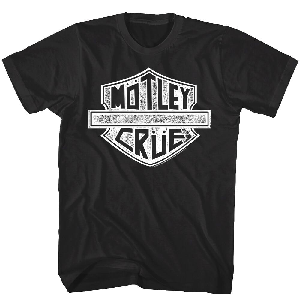 

Motley Crue Vintage Biker Logo Men s T Shirt Heavy Metal Rock Band Concert Tour 4XL