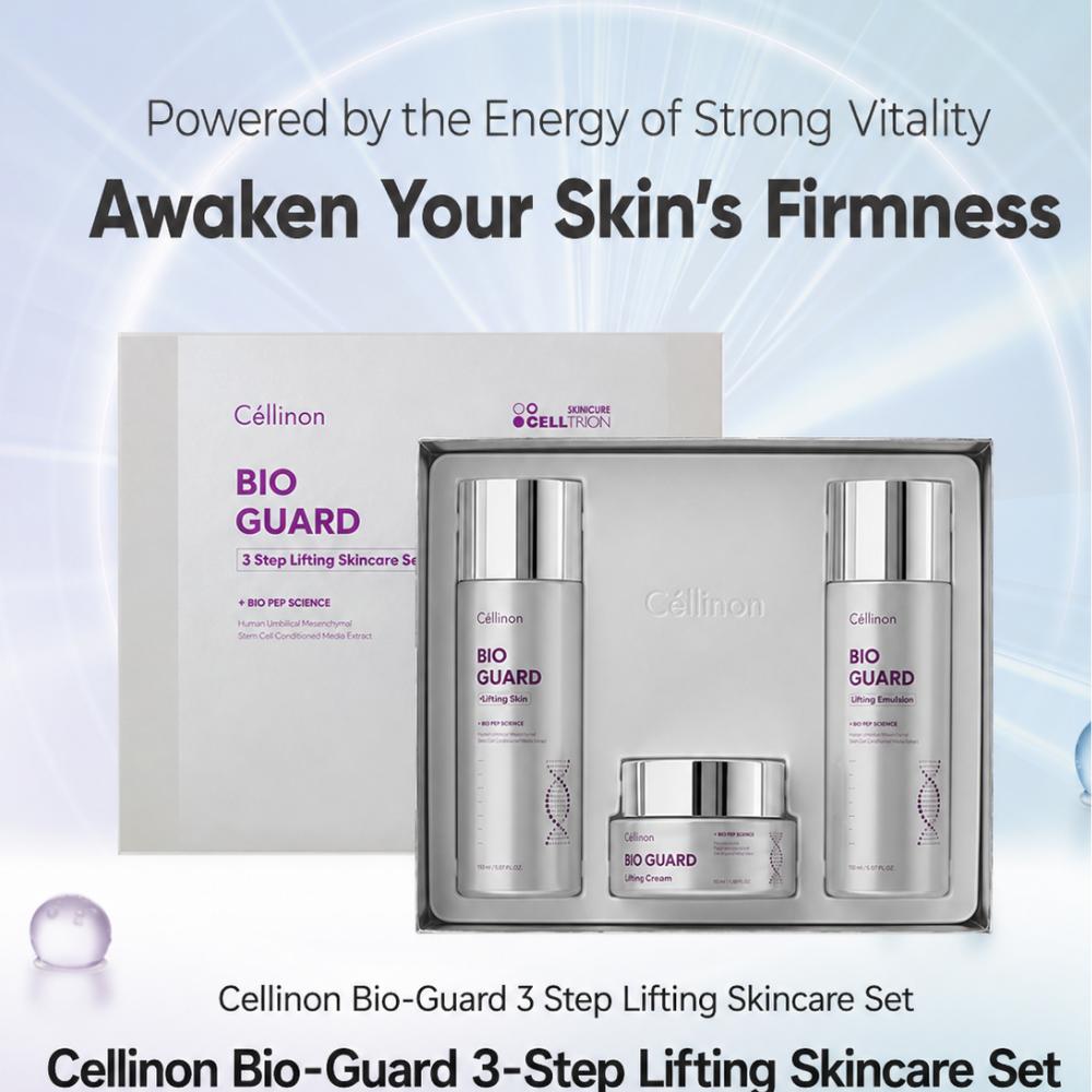 Celltrion Skincare / Celinon Bio Guard Lifting Skincare 3-Piece Set / Essential Bio-Lifting & Barrier Care / Set / From Korea